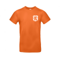 Oranje T-shirt Wapenschild Wit